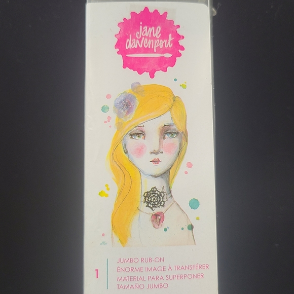 $2/20 Jane Davenport jumbo rub on transfer - Picture 2 of 4